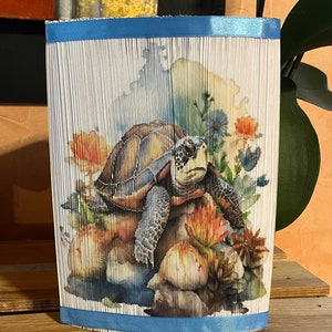 Turtle 05 Photo Strip Pattern, Fore-Edge Book Art, Turtles