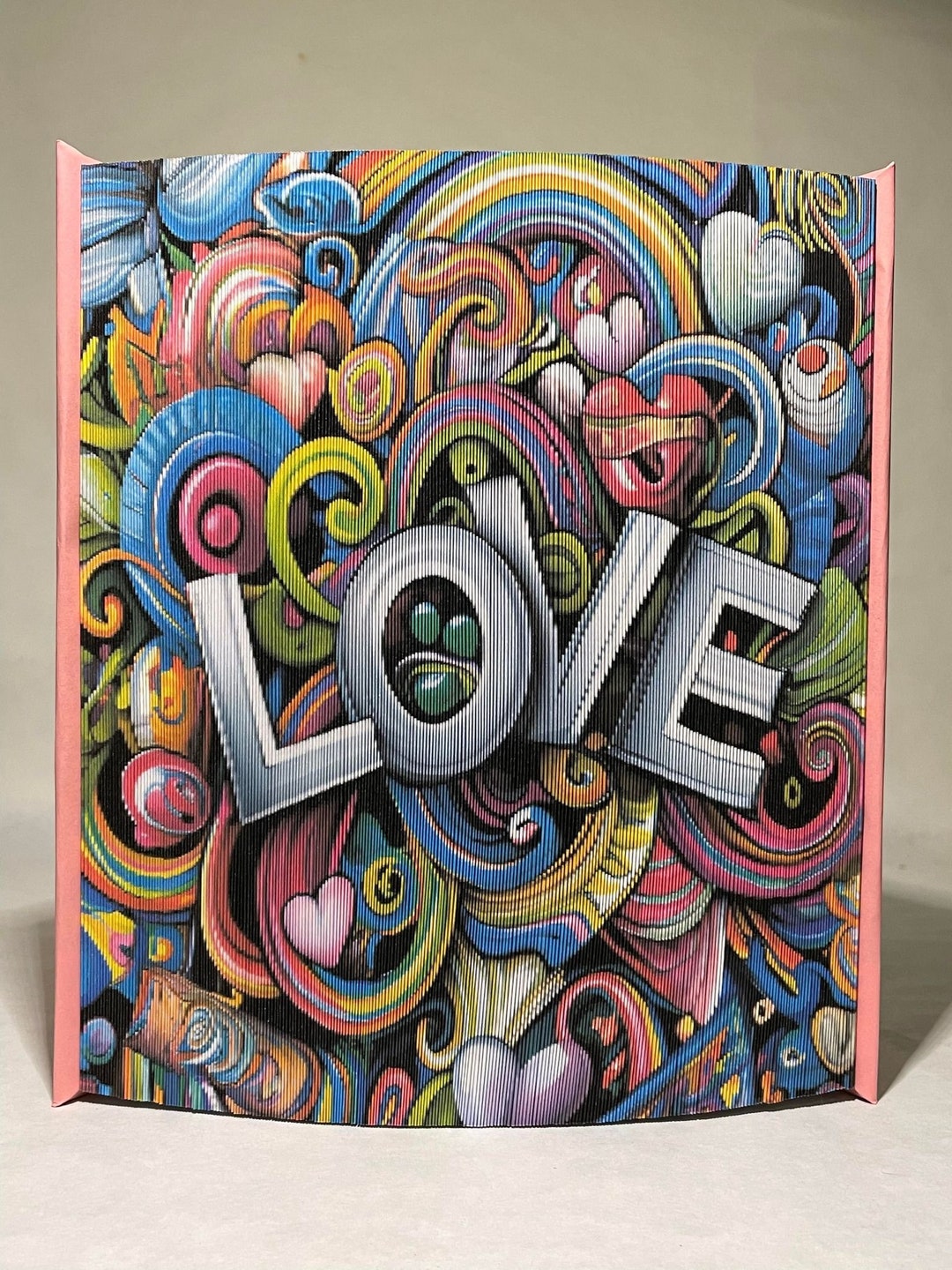 LOVE in Colorsフォトストリップパターン、ブックの小口アート、誕生日