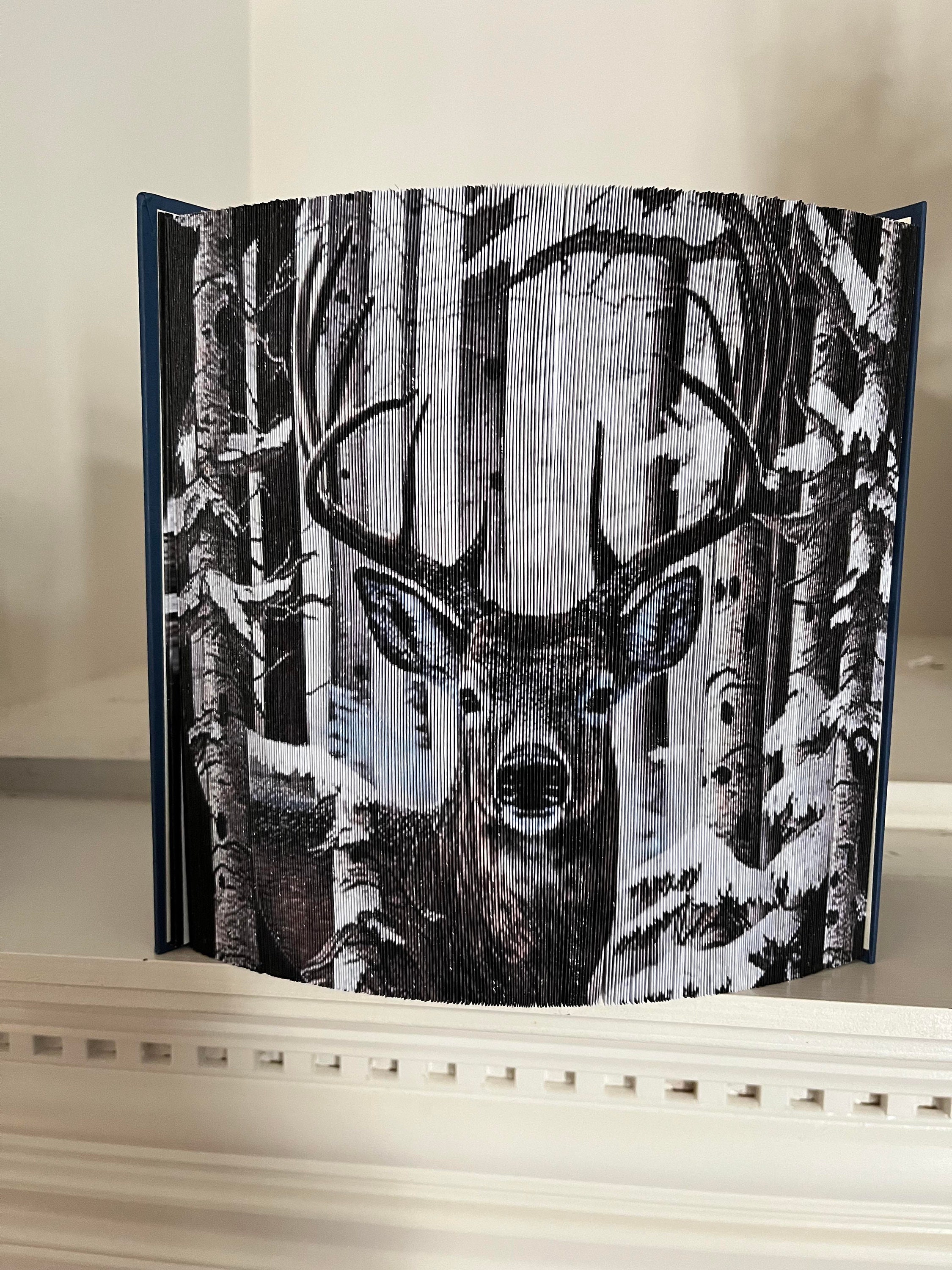 Deer Hunting Camo Photo Strip Pattern, Fore-Edge Book Art, Father's Day, Birthday, Housewarming