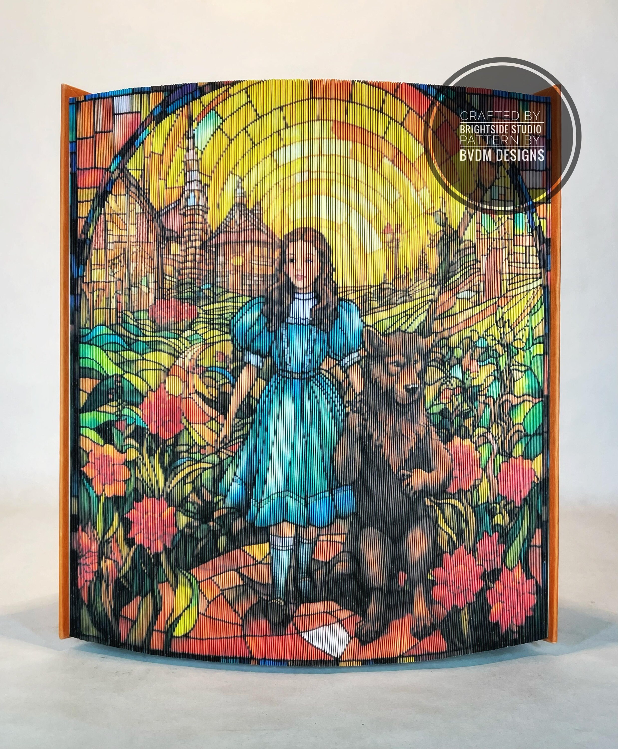 Dorothy 5 Wizard of Oz Photo Strip Pattern, Fore-edge Book Art