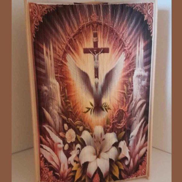 Spiritual Easter 8 Photo Strip Pattern, Fore-Edge Book Art, Thank You, Centerpiece, Reception Desk