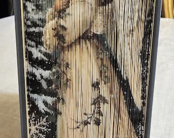 Angel BK3 Photo Strip Pattern, Fore-Edge Book Art, Housewarming, Thank You, Retirement