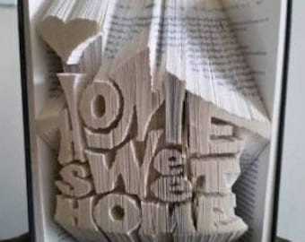 Home Sweet Home Book Folding Pattern