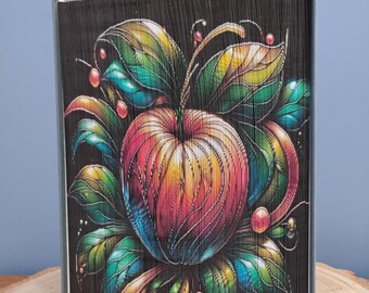 Nouveau Apple 1 Photo Strip Pattern, Fore-Edge Book Art, Home Decor, Housewarming