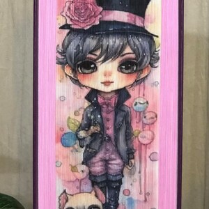 CP3 Chibi Pet Photo Strip Pattern, Fore-Edge Book Art, Compleanno, Grazie, Centrotavola, Reception Desk