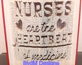 Nurses Are the Heartbeat of Medicine Book Folding Pattern