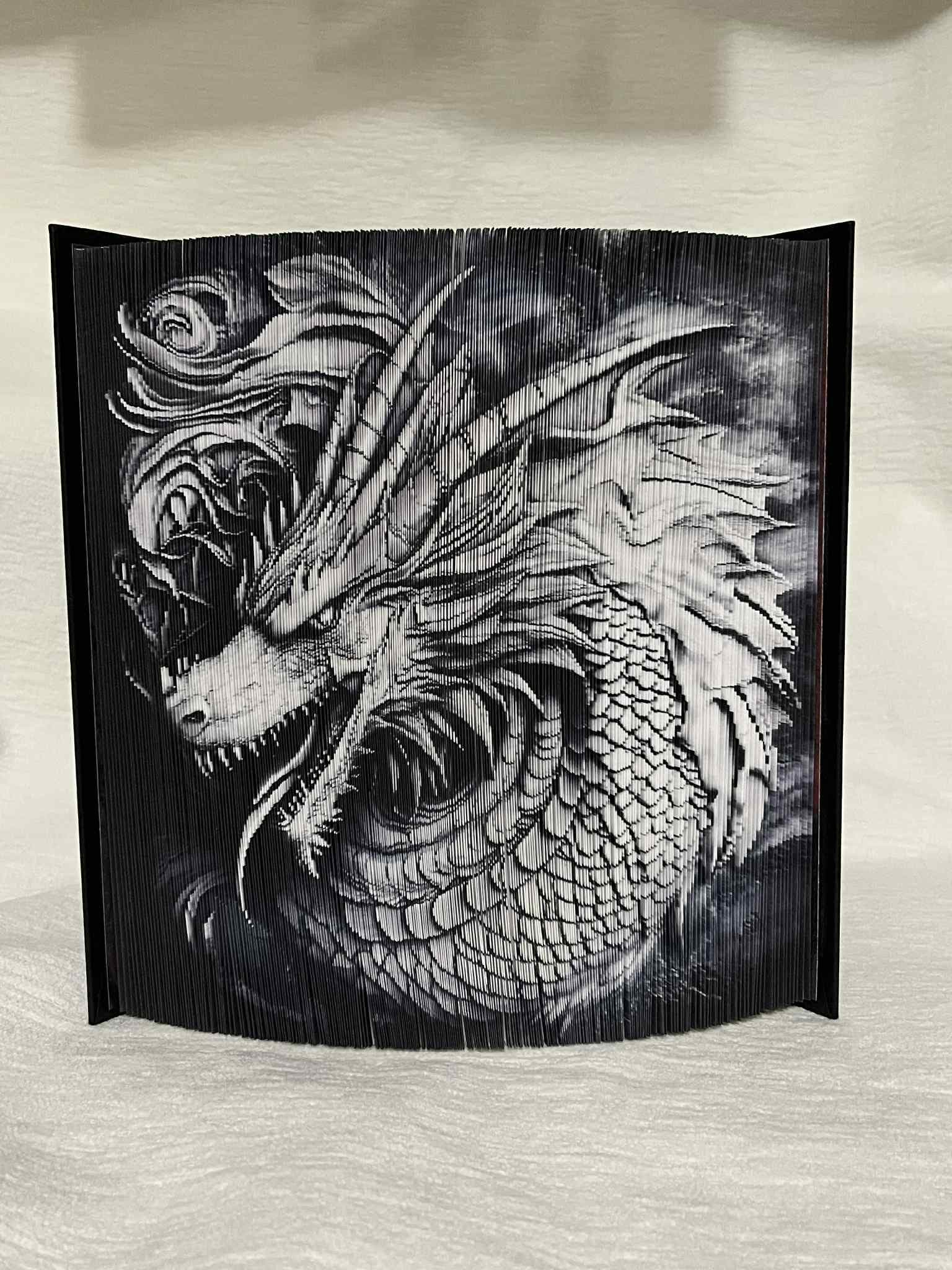 Dragons Engraved 70 Photo Strip Pattern, Fore-edge Book Art ...