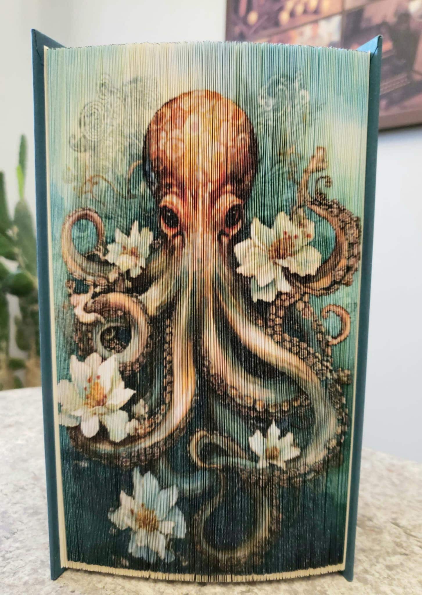 Mermaid 72 Octopus Photo Strip Pattern, Fore-edge Book Art, Birthday ...