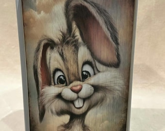 Whats Up Doc Photo Strip Pattern, Fore-Edge Book Art, Easter Bunny, Rabbit, Birthday