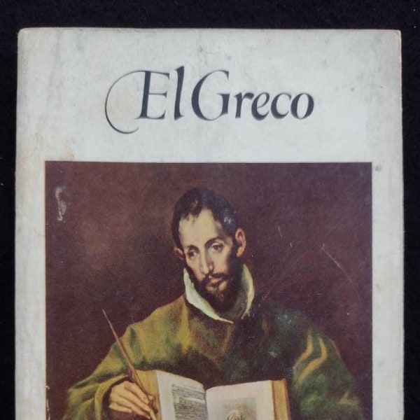 El Greco : Old Vintage Art Book ~ Beautiful Color Images. Fold Out Pages. Classic.