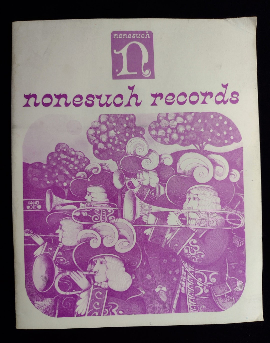 NONESUCH Records Catalog VINTAGE 1970s Pink White BOOK Stamped Etsy