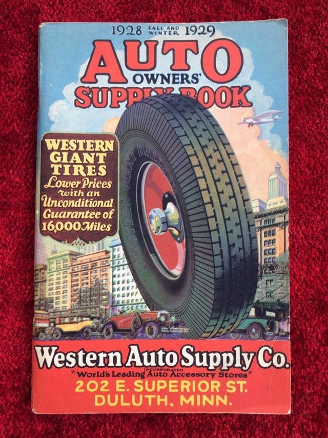 Western Auto Supply AUTO OWNERS SUPPLY Book Catalog 192829 Etsy