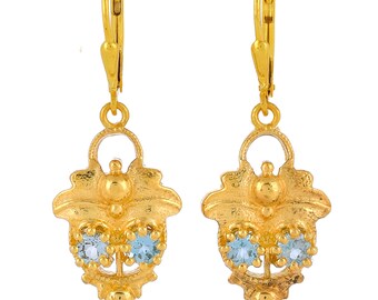 Gip - Brinco Ear Cuff Topázio, Citrino e Rodolita