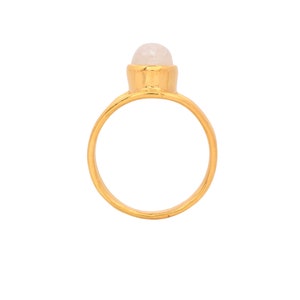 Moonstone 14K Gold Vermeil Over Sterling Silver Ring image 4