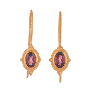 Pink Tourmaline Vermeil 14K Gold Over Sterling Silver Earring