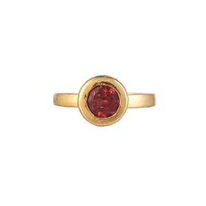 Garnet 14K Gold Vermeil Over Sterling Silver Ring
