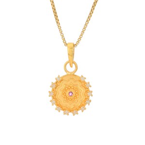 Ruby & Pearl 14K Gold Vermeil Over Sterling Silver Pendant
