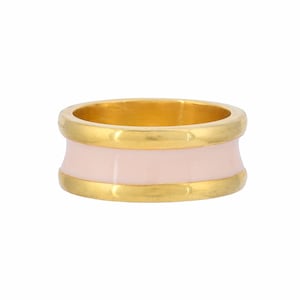 14K Gold Vermeil Over Sterling Silver Enameled Eternity Band