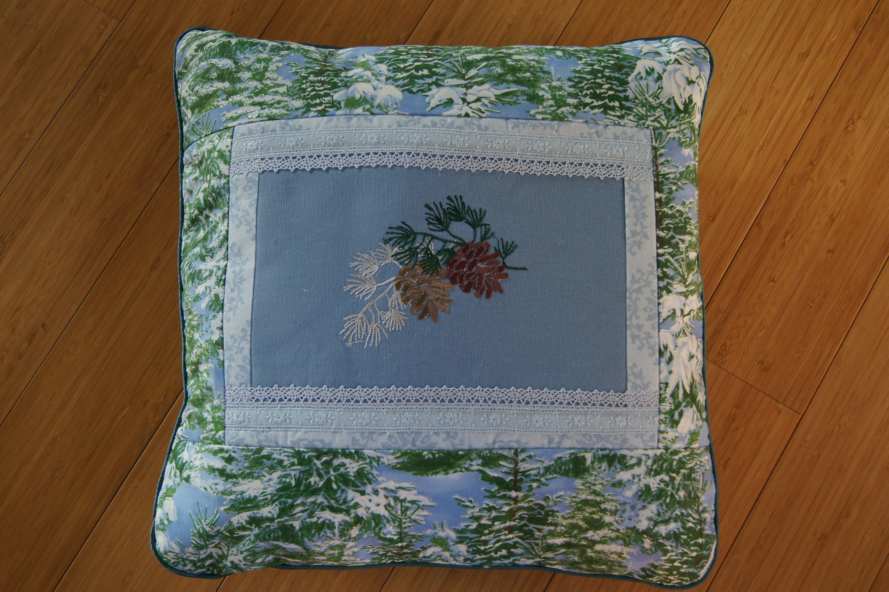 Machine embroidery design Pine cone embroidery Pine cone Etsy