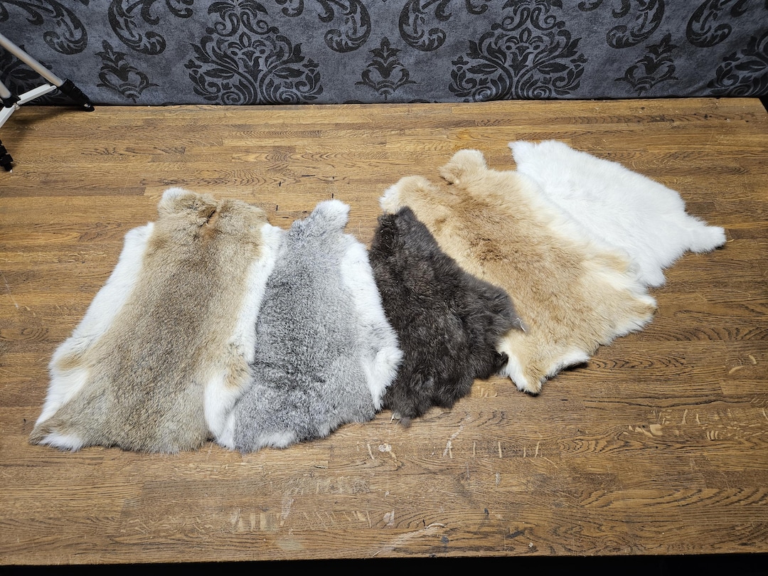 Genuine Rabbit Fur Hide, Ethically Sourced, Craft Grade - Etsy
