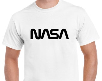 Koszulka z logo NASA na prezent, koszulka NASA unisex, koszulka kosmiczna NASA