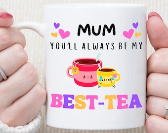 Personalised Mum Best-Tea Mug, Mothers Day, Gift For Mum, Personalised Mug Gift