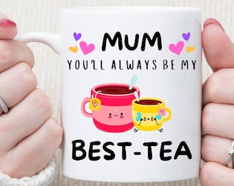 Personalised Mum Best-Tea Mug, Mothers Day, Best Mum, Gift For Mum, Personalised Mug Gift
