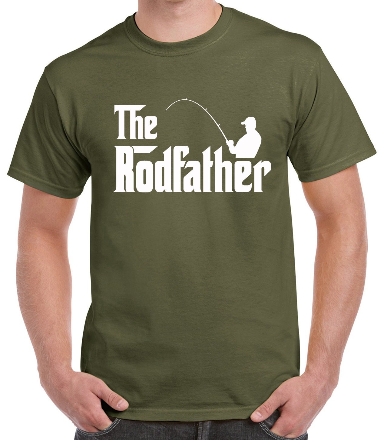 The Rodfather Funny Fishing T-shirt Fisherman Gift 