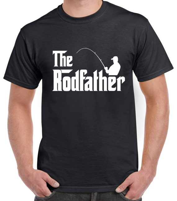 The Rodfather fishing t shirt, funny fishing shirt, rod father