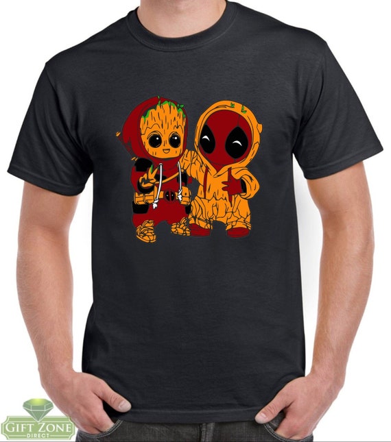 T shirt groot clearance deadpool
