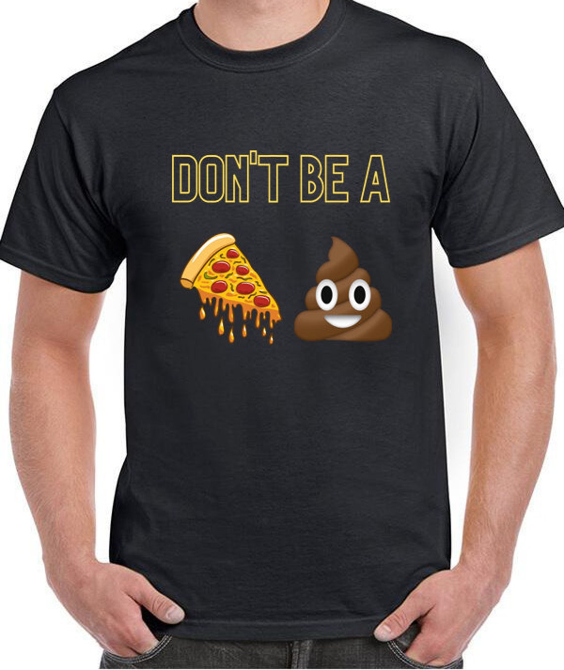 Don't Be A Pizza Poop Funny Joke Emoji Poo Pizza Slice Etsy Canada