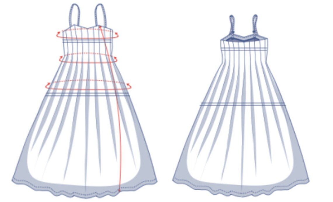 Sewing Pattern Pipa Dress Fibre Mood Etsy