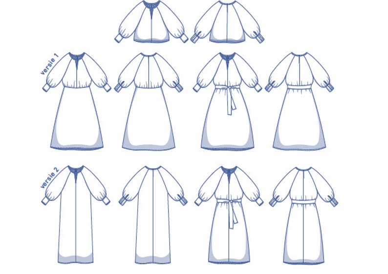 Sewing Pattern Josephine Dress Fibre Mood Etsy Australia