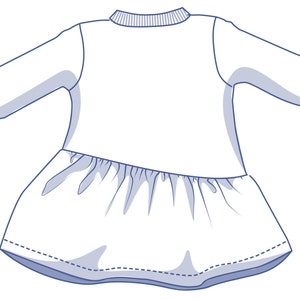 Celia girl Sweater Dress pattern image 6
