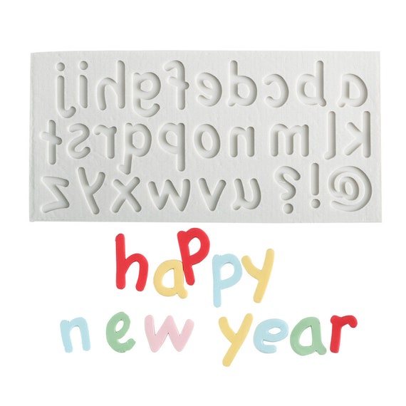 New Silicone 3D Letter Fondant Cake Chocolate Sugarcraft Mould Mold Mat Tool IL
