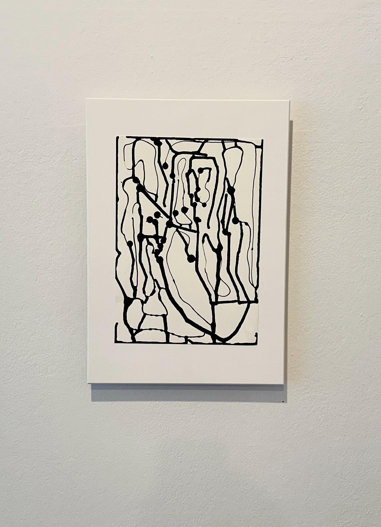 絵画抽象アクリルインク白黒絵画絵画アートユニークな「衝動」 - Etsy 日本