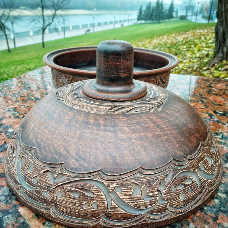 Ceramic Tagine Pottery Tagine Clay Tagine Tajin is Handmade Etsy