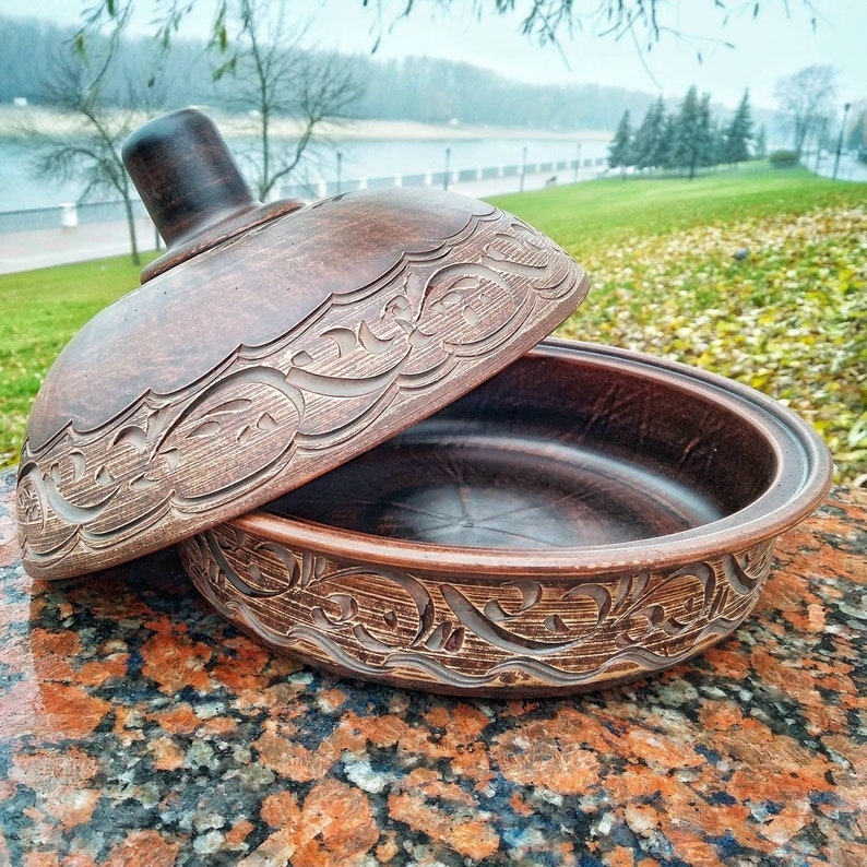 Ceramic Tagine Pottery Tagine Clay Tagine Tajin is Handmade Etsy