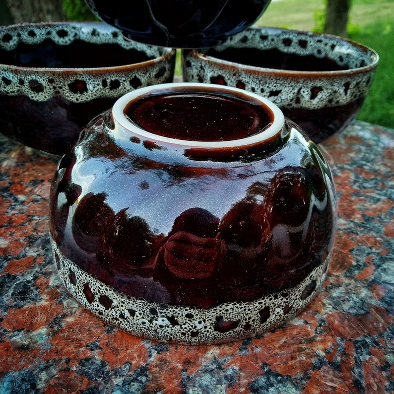 Handmade White clay covered with glaze. borsch broth Ceramic bowl for soup Porridge and for different food