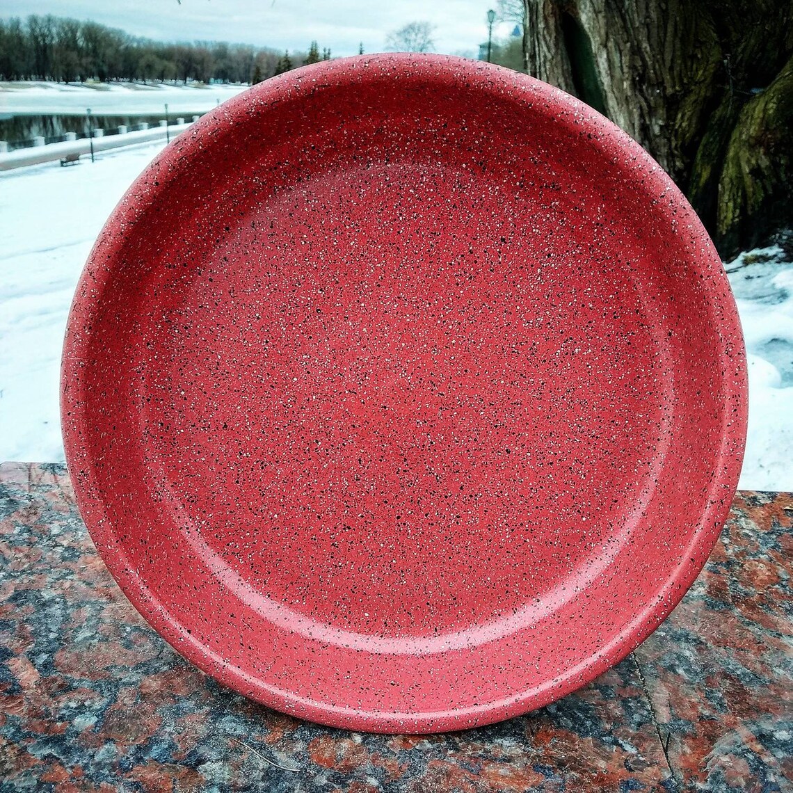 Ceramic plate for baking bread Pottery plate handmade Etsy