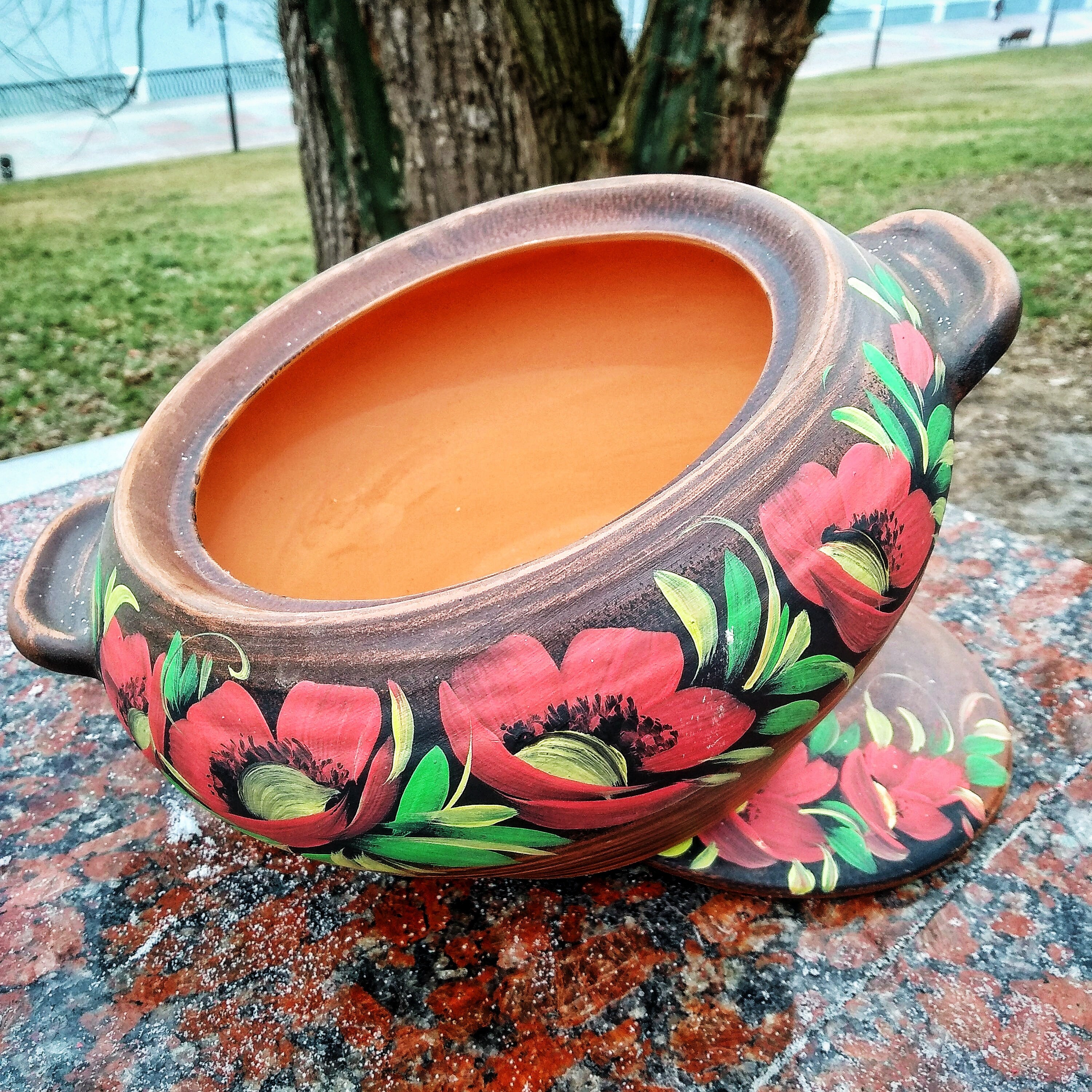 Ceramic Casserole for the Oven Pottery Handmade From Red Clay Etsy