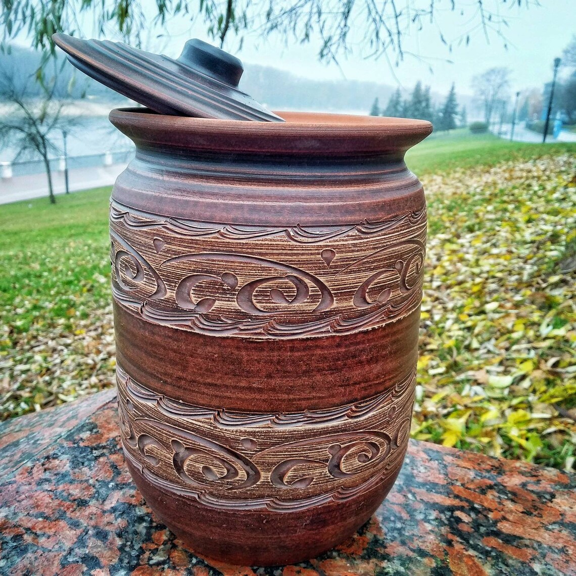 Ceramic Cooking Pot. Handmade From Red Clay. Pottery Pot Etsy