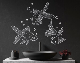 Muursticker vis: Under The Sea kinderkamerdecoratie, stickers Ocean Marine Life LW232