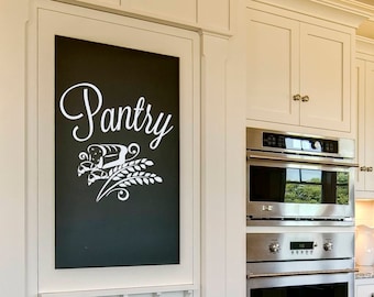Pantry Vinyl Aufkleber: Landhaus Küche Türaufkleber, Dekoration & Organisation LW244