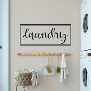 Laundry Wall Decal, Laundry Door Decal, Laundry Room Decor, Laundry Door Sign, Laundry Vinyl Sticker, Laundry Decor, Laundry Signs 326
