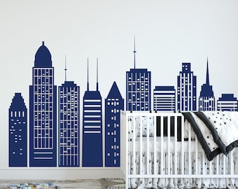 Wall Fabric Famous City Sao Paulo Wall Decal Vinyl Decal Removable and Reusable FamousCityUScolor096ET