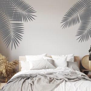 Palm Leaf Decals (Set of 2): Tropical Wall Decor LW333