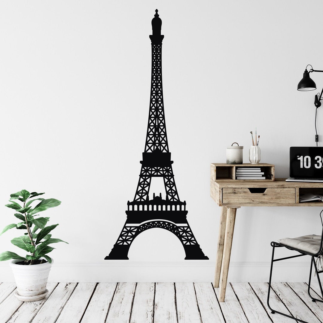 Eiffel Tower Wall Decal Paris Theme Room Decor France Wall Decor, Paris