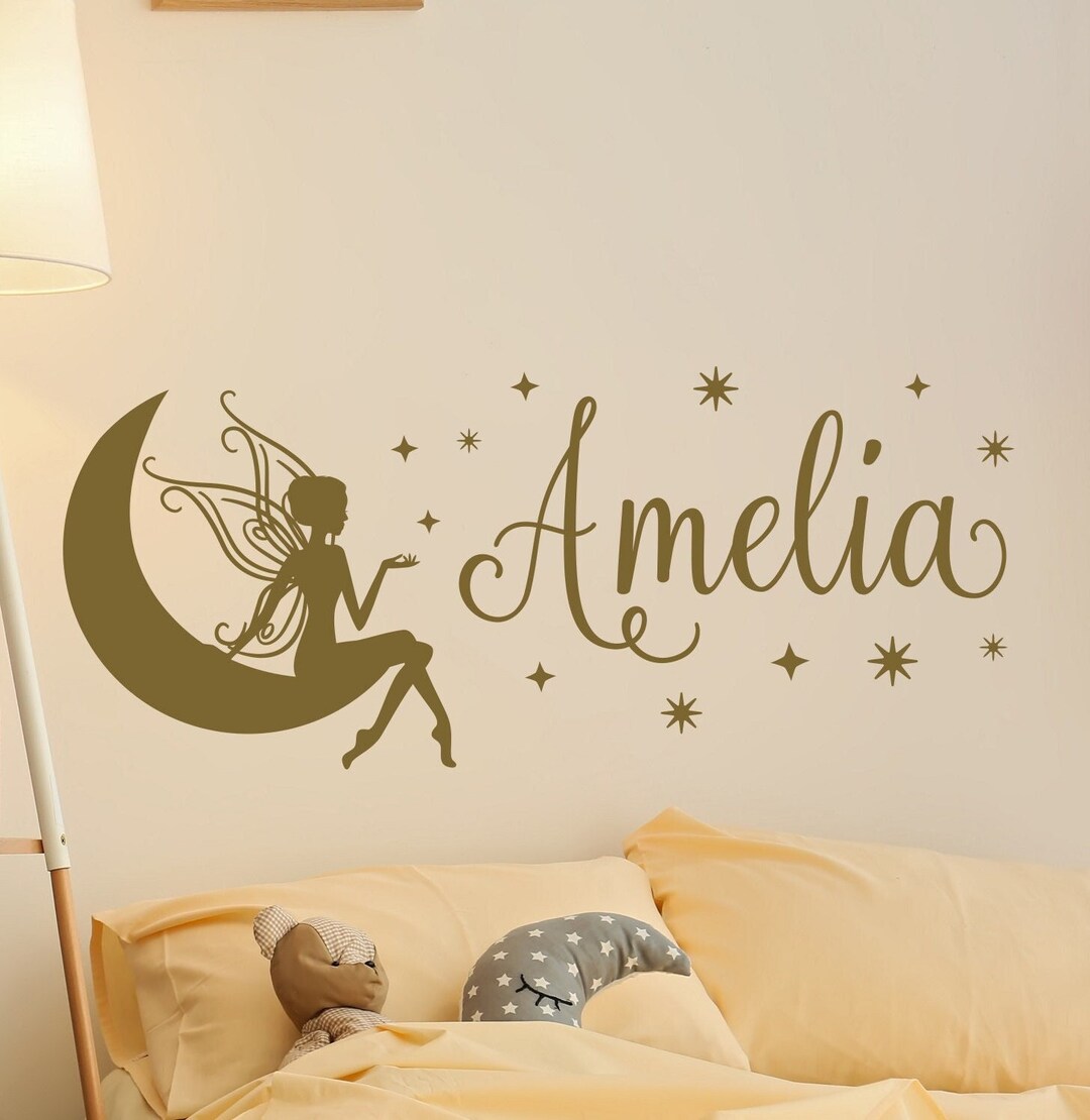 Fairy Name Wall Decal: Personalized Girls Room Decor LW144 - Etsy