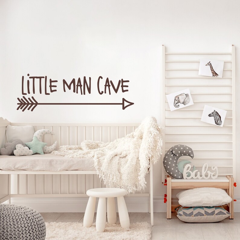 little man cave nursery decor